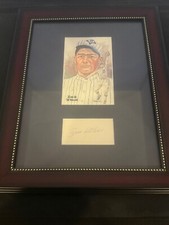 Zack Wheat Auto /10,000 Perez-Steele 1980 HOF Series 1-15  Framed
