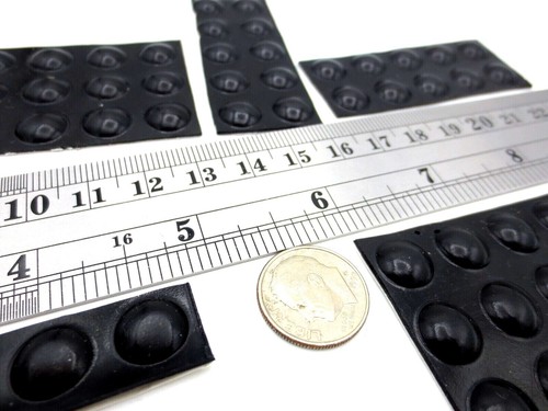 Stick-On Rubber Pad Bumper Non-Skid, Has 3/8" Round Pad, Is 1/8" Tall, Durable! - Picture 9 of 12