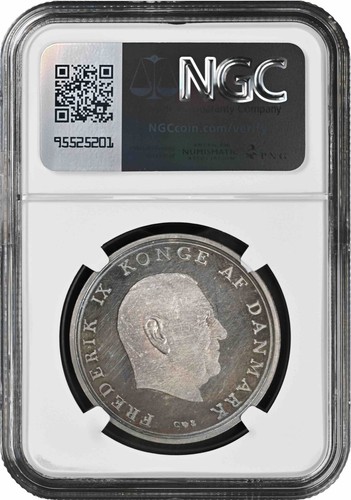 Denmark 10 kroner 1968 CS, NGC PF 66 UC, "Wedding of Benedikte" MEDALLIC COINAGE - Picture 2 of 2