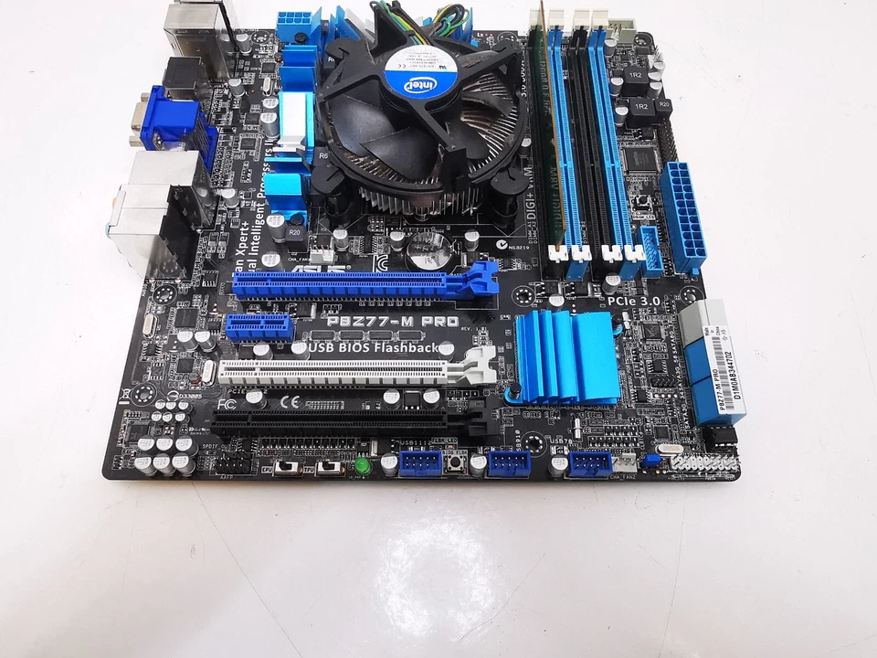 Asus P8Z77-M Pro mATX Motherboard + Intel Core i5-3570 3.4GHz + 4GB RAM Bundle - Image 3 of 4