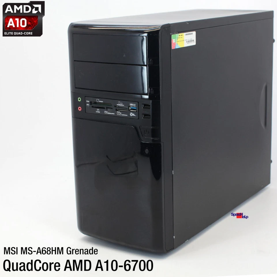 MEDION MSI MS-7891 A68HM GRENADE AMD A10-6700 COMPUTER PC ATI RADEON HD 8670D