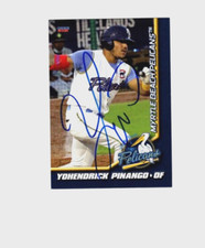 Yohendrick Pinango signed autograph 2021 Myrtle Beach Cubs baseball card d