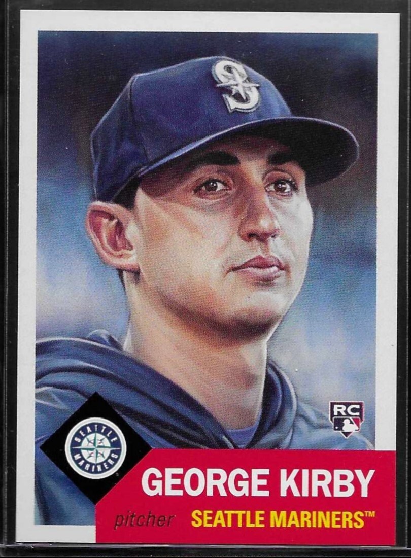 2022 TOPPS LIVING SET # 554 GEORGE KIRBY Rookie Seattle Mariners 2,024 Printed b