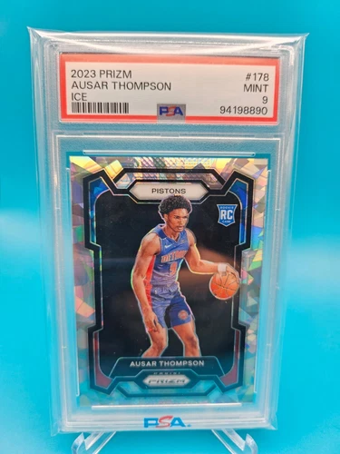 2023-24 Panini Prizm - Ausar Thompson #178 Ice Prizm (RC) PSA 9