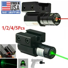 Tactical Red/Green Laser Beam Dot Sight Scope For Gun Rail 11/20mm Pistol Rail