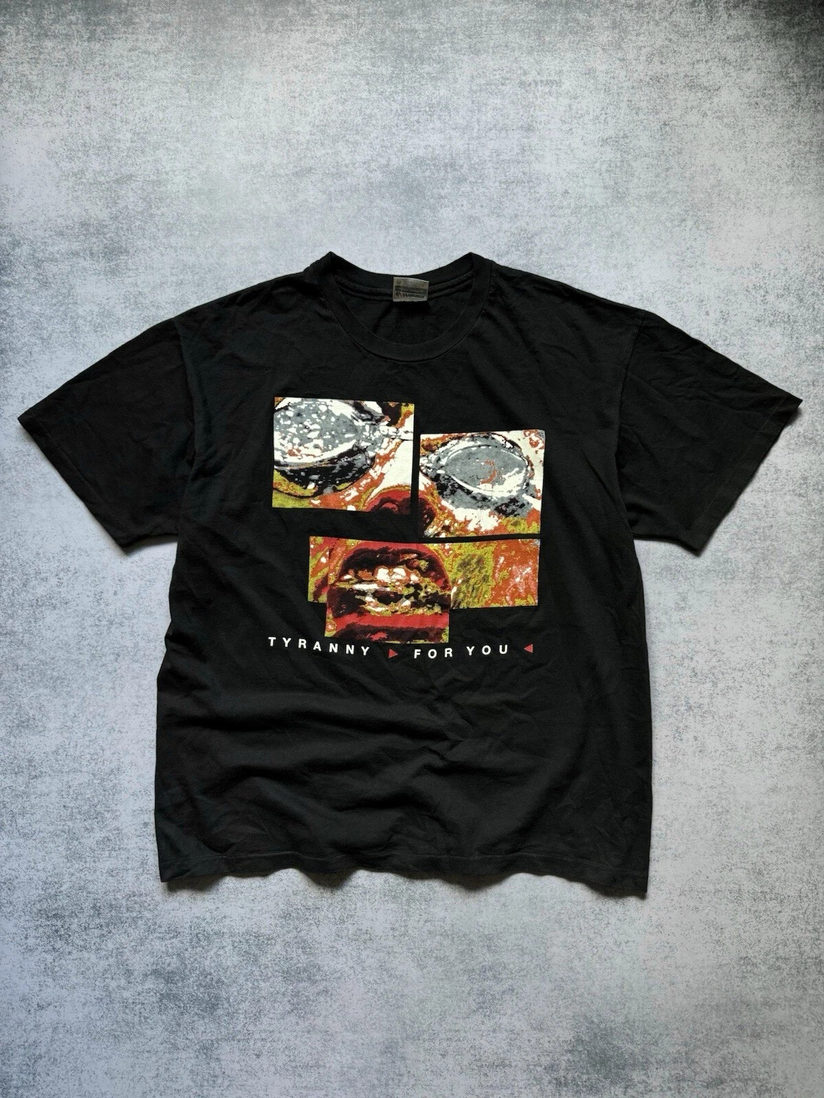 Vintage 90s Front 242 Tyranny For You 1991 EBM Band T-Shirt For Men