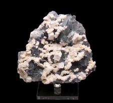 Natural Blue Fluorite & Dolomite Calcite Quartz Crysal Cluster Mineral Specimen