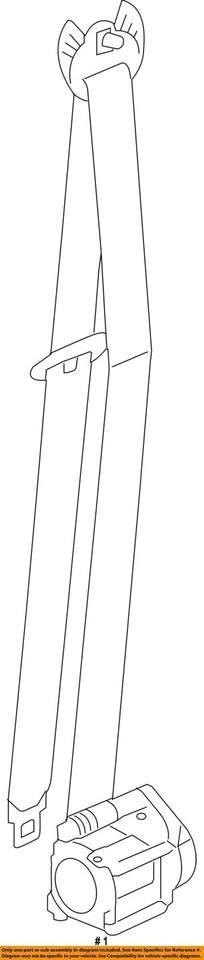 Used Front Right Seat Belt Front fits: 2016 Kia Forte bucket seat Cpe passenger Foto 4 de 4