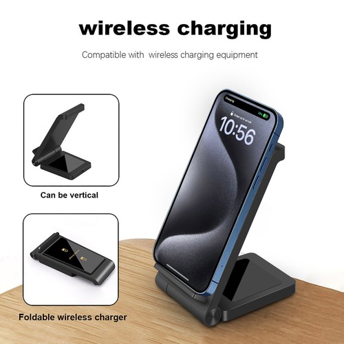 30W Wireless Charger Station Dock For Apple iPhone 15 14 Samsung S24+ S23 Note20 - Picture 4 of 26