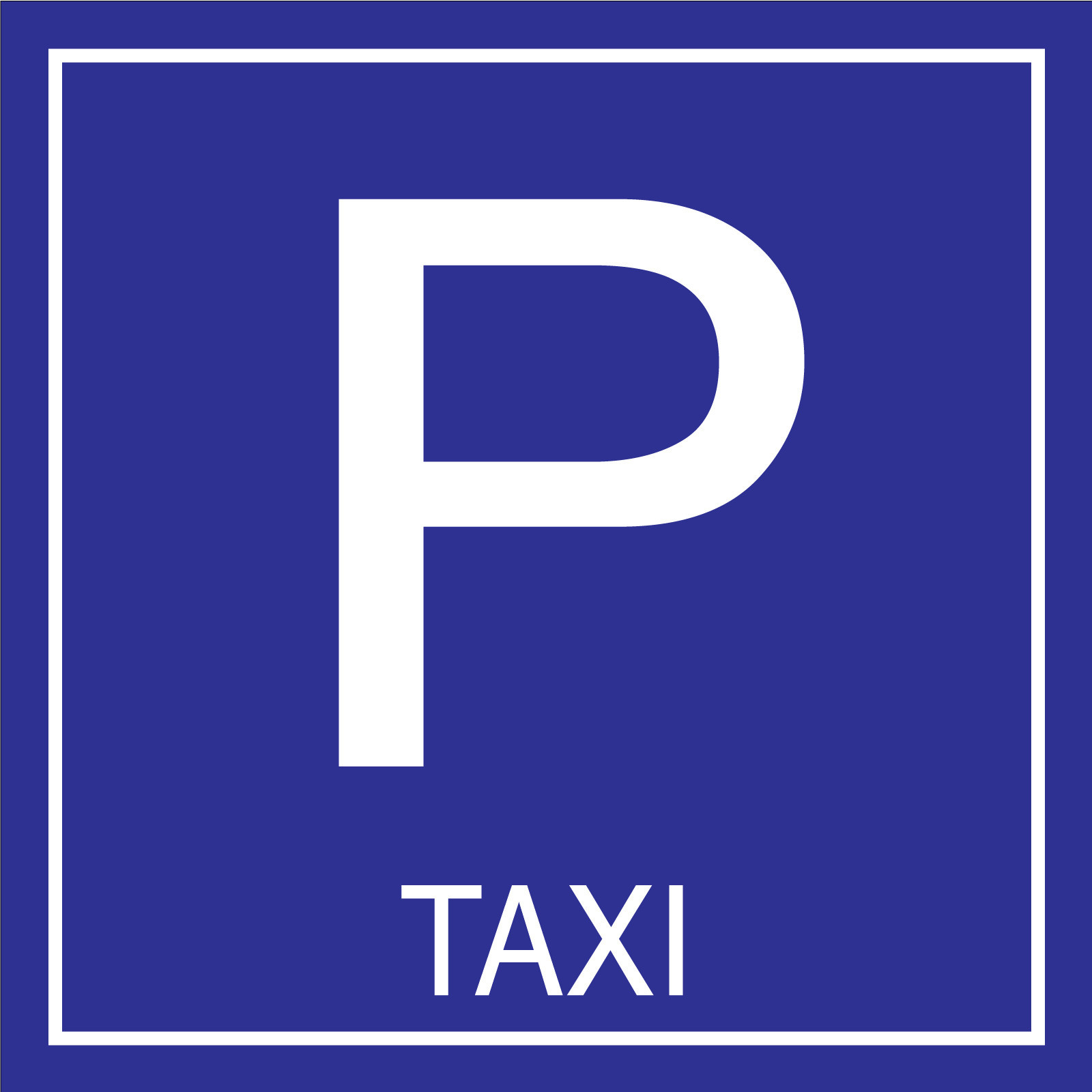 Panneau parking taxi pour l'organisation des déposes-minutes d'hôtels et gares