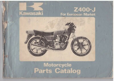 Catalogo ricambi Kawasaki Z400-J1 edizione 1980