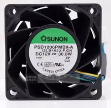 PSD1206PMBX-A 6038 DC12V 30W 6CM 4-Wire Server Cooling Fan