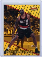 1999-2000 Bowman's Best Refractor #53 Rasheed Wallace No 156  of 400