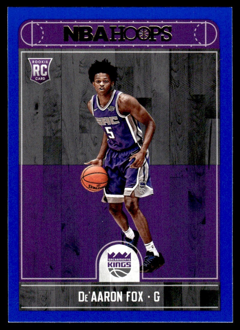 2017-18 HOOPS BLUE RC #255 DE'AARON FOX