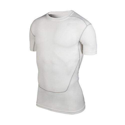 Herren Rashguard Kurzärmlig T-Shirt Basisschicht Kompression Top Laufen Yoga ≌ - Bild 9 von 16