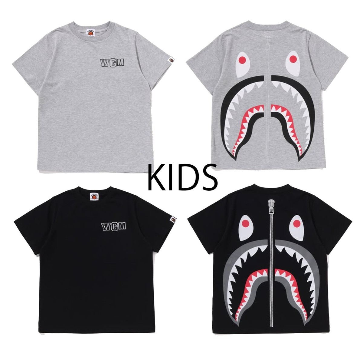 A BATHING APE BAPE KIDS シャーク 迷彩柄 ロンパース