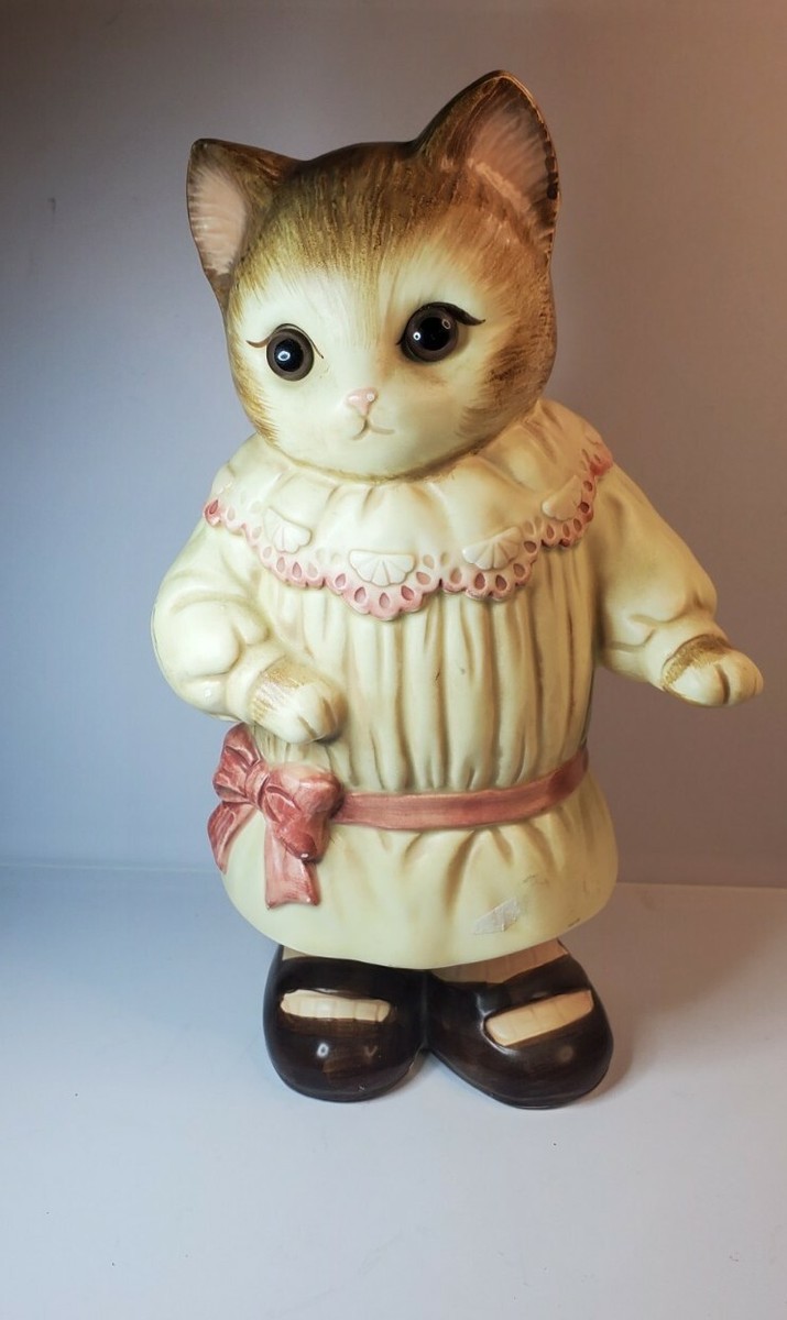 Vintage Kitty Cat Handpainted Global Art Japan | eBay