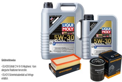 Inspektionspaket Liqui Moly Special Tec F 5W-30 6L für Mitsubishi Colt VI 1.3