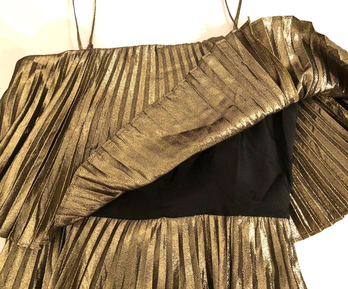 J Crew Collection 00 NWT $298 Pleated Metallic Gold Lam Midi Dress Party NEW | eBay J Crew Collection 00 NWT $298 Pleated Metallic Gold Lam Midi Dress Party NEW | eBay