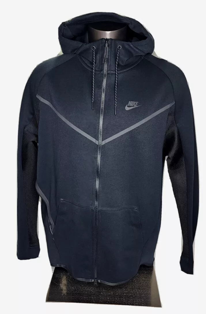 Barbero Kilómetros Efectivamente Nike Tech Fleece Windrunner Hero Hoodie Mens 727340-010 Black GrayNEW | eBay