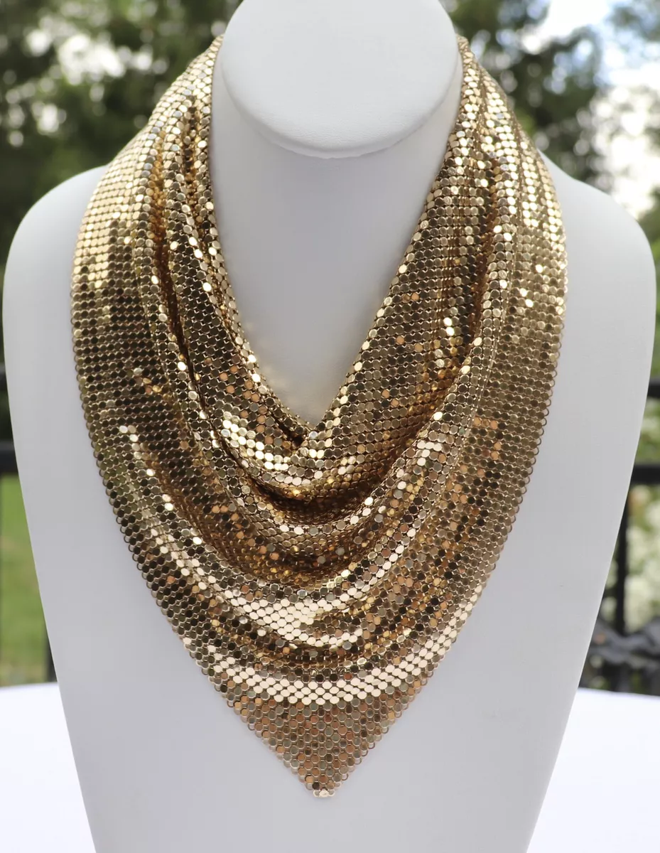 Whiting and davis mesh necklace deals