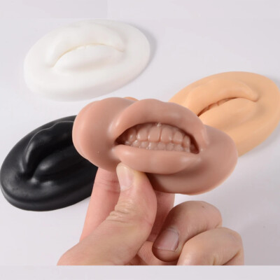3D Lip Soft Silicone Flexible Model For Lip Tattoo Practice Lipstick Piercing