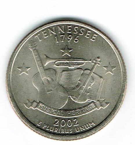 2002-P Philadelphia Brilliant moneta 16° quarto di stato non in circolazione Tennessee! - Foto 1 di 2