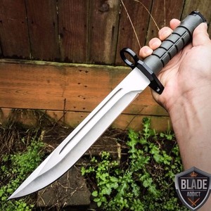9.9" Bayonet US Military Tactical Combat Hunting SURVIVAL Knife ...