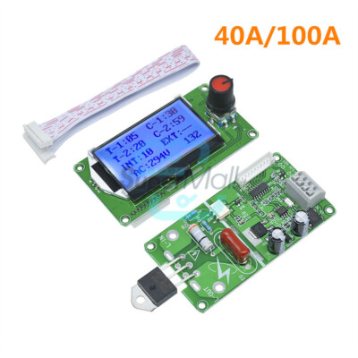 100A/40A Double Pulse Encoder Digital LCD Time Spot Welder Machine Control Board
