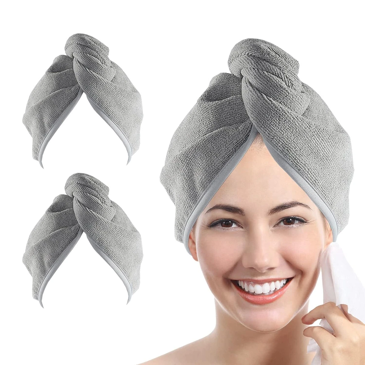 Microfiber turban for curly hair clearance