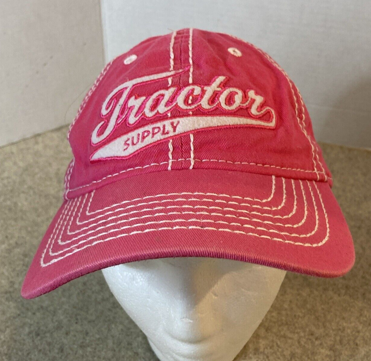 Tractor Supply Pink Womens Cap Hat Strapback Farming