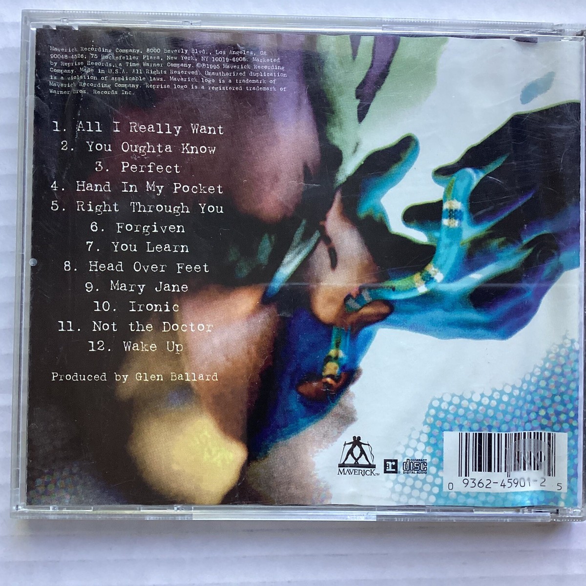 Alanis Morissette-Jagged Little Pill-CD-Insert W/Lyrics-1995