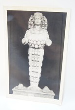 Artemis Roma Devri Roman Period Efes From Ephesus B & W Vintage Postcard RPPC