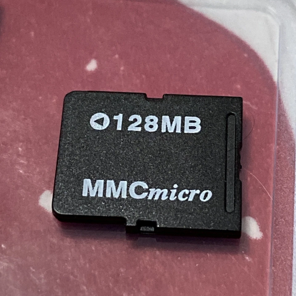 TRANSCEND MMC MICRO SD CARD DA 128 MB CON ADATTATORE NUOVA MAI UTILIZZATA - Immagine 4 di 4