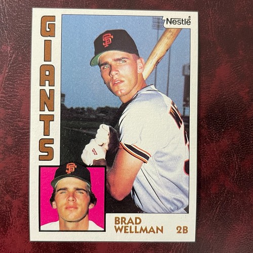 1984 Topps NESTLE Set BRAD WELLMAN ROOKIE Parallel #109 S.F. GIANTS ** NEUWERTIG **