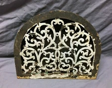 Antique Cast Iron Arch Top Shabby White Heat Grate 11x13 Register VTG 353-22B