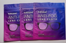 3Pcs Multi-Use Dry Anti-Fog Lens Cloth Reusable Up to 400-600 Times 