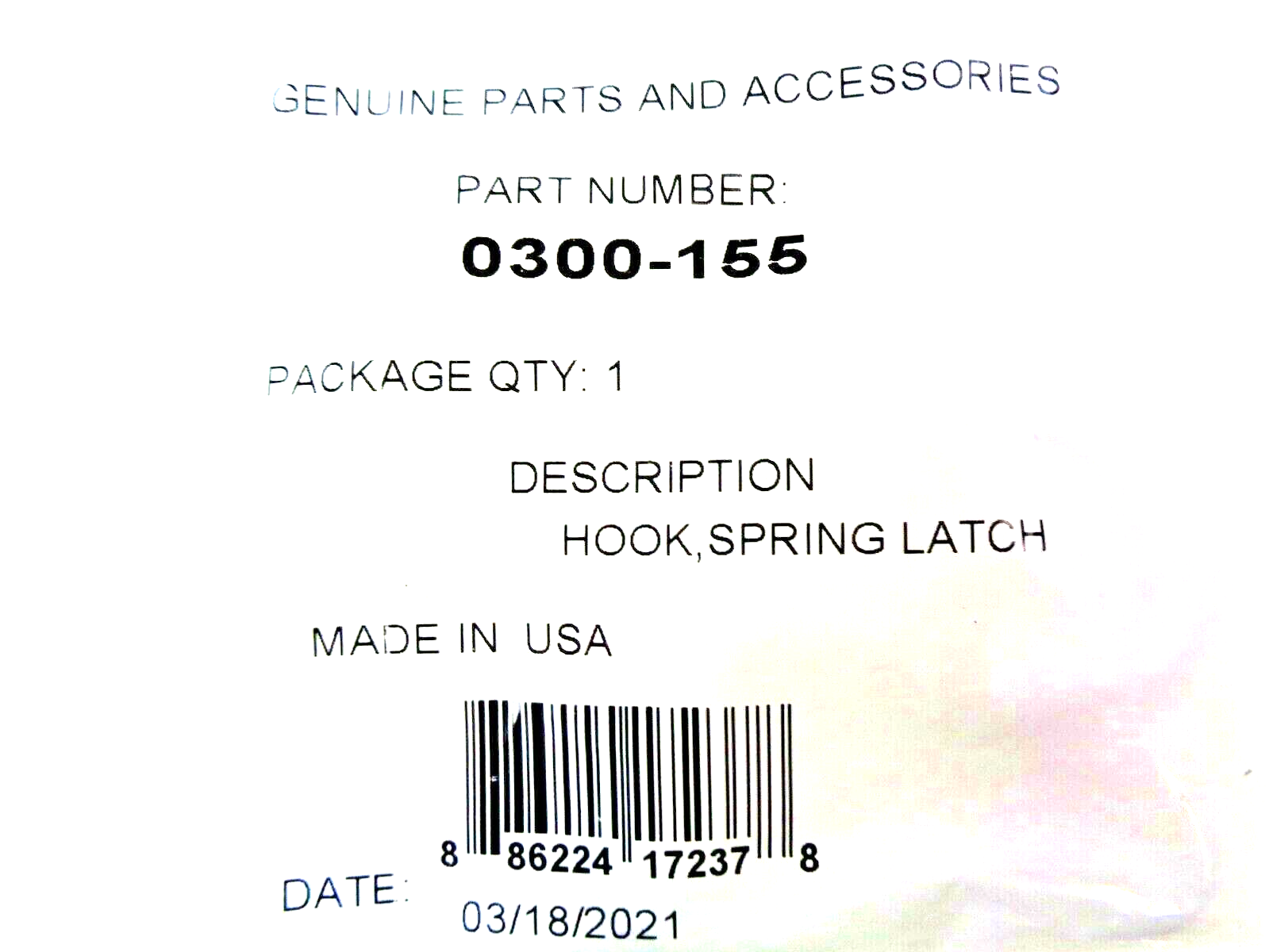 Kitty Cat Snowmobile Hood Hold Downs Arctic Cat Kitty Cat OEM 0300155