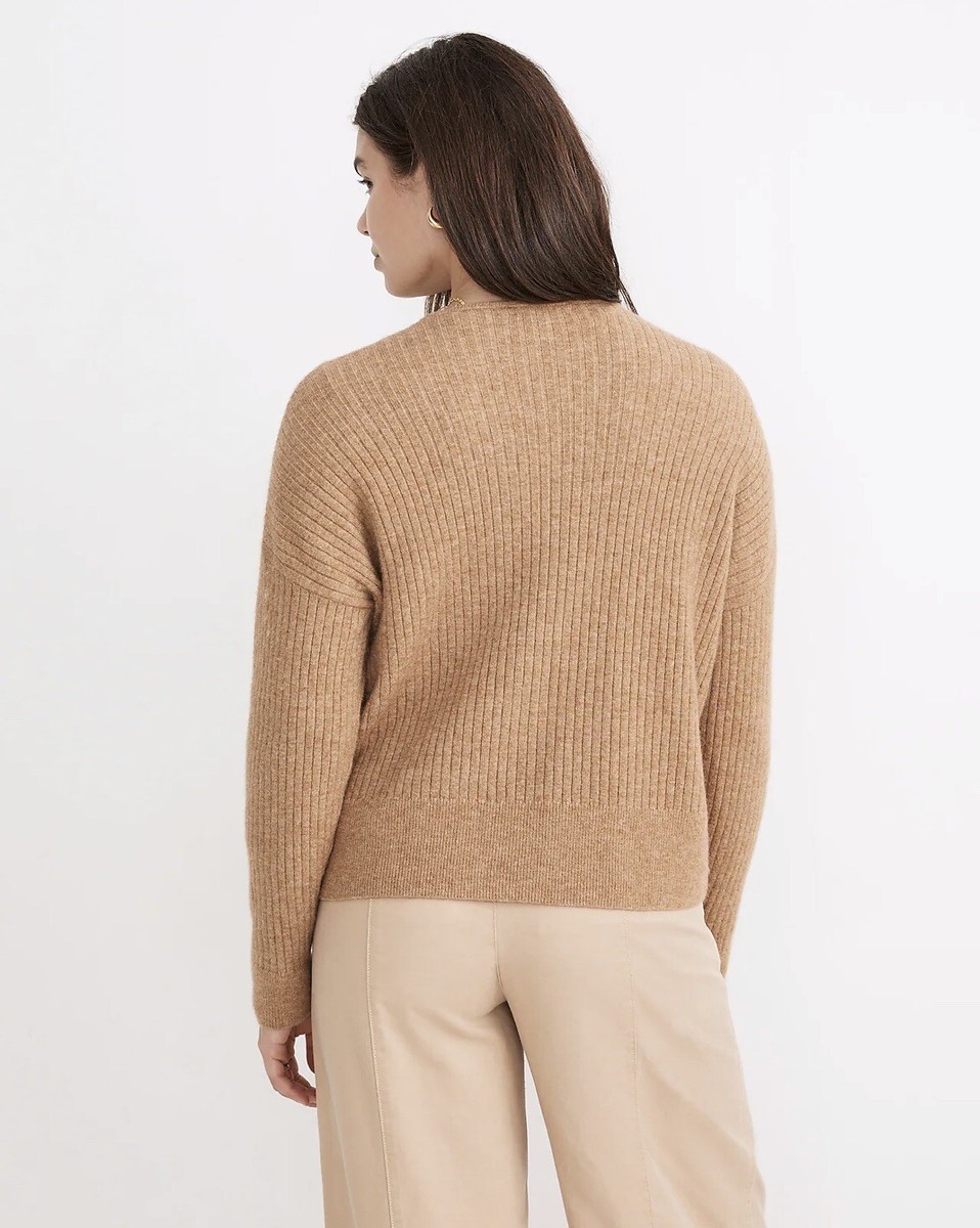 NWT Madewell Cameron Ribbed Cardigan Sweater In Coziest Yarn