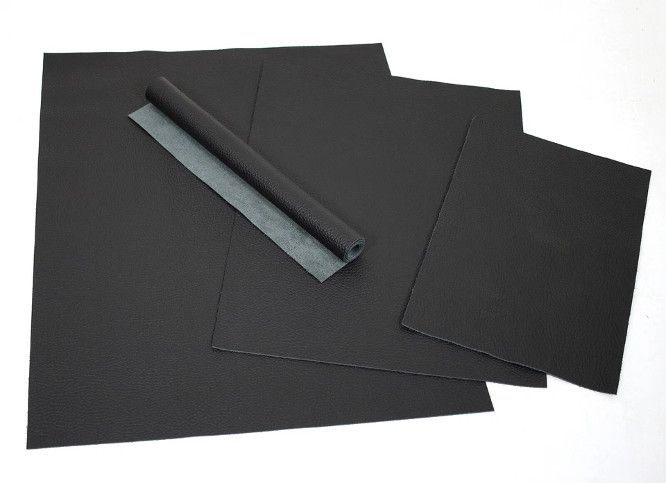 LEDERVERSAND BERLIN TOP Italienisches Rindsleder Nappa soft schwarz 30x20 cm verschiedene Sorten