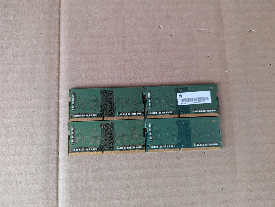 4X GENUINE SAMSUNG LAPTOP MEMORY 4GB DDR4 PC4-2666V M471A5244CB0-CTD N6-4(17) - Image 2 of 4