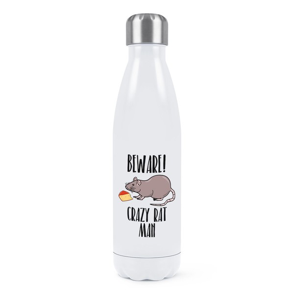 Beware VerrüCkte Ratte Mann Doppelwand Wasserflasche Lustig Thermo-image