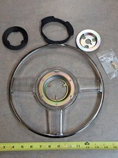 Horn Ring Fits 1940 Chevrolet Banjo Steering Wheel Plastic Cover Rubber Repro Horn Ring Fits 1940 Chevrolet Banjo Steering Wheel Plastic Cover Rubber Repro