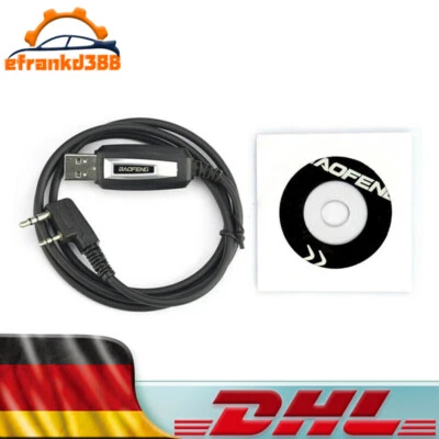 USB Programm Walkie Talkie Programmierkabel mit CD Treiber für BaoFeng UV-5RA DE