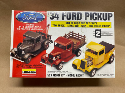 Lindberg 1934 Ford Pickup Model Kit 1/25 Scale MINT SEALED NICE Tow Truck LOOK