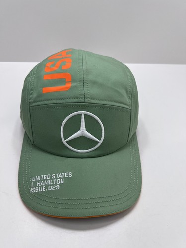 Mercedes AMG F1 Lewis Hamilton 2021 Special USA Edition Collectible Hat Cap OSFM - Foto 2 di 17
