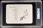 Scottie Scheffler Masters Scorecard Encapsulated Signed Autograph PSA/DNA COA B