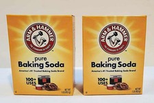 Arm Hammer Pure Baking Soda Box 1 Lb 2 Packs Baking Cleaning Deodorizing