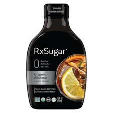 RxSugar Delicious Plant-Based Organic Liquid Sugar, 16 Oz | Allulose Sweetener