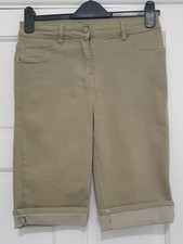 Size 10 Light Khaki Green Denim Long Shorts !